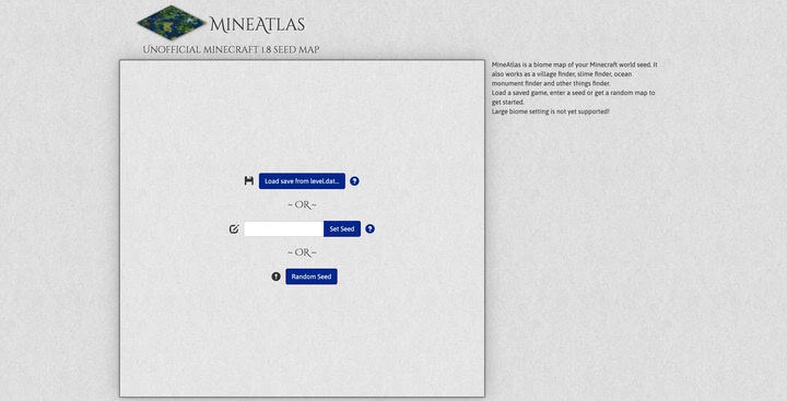 マイクラ シード値を入力するだけで生成されるマップを確認できるwebサービス Mineatlas Idea Atoz