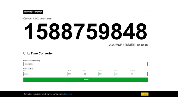  UnixTime Web Unix Time Converter IDEA ATOZ
